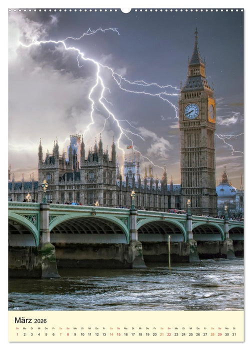 Metropolen im Blitzlicht (CALVENDO Wandkalender 2026)