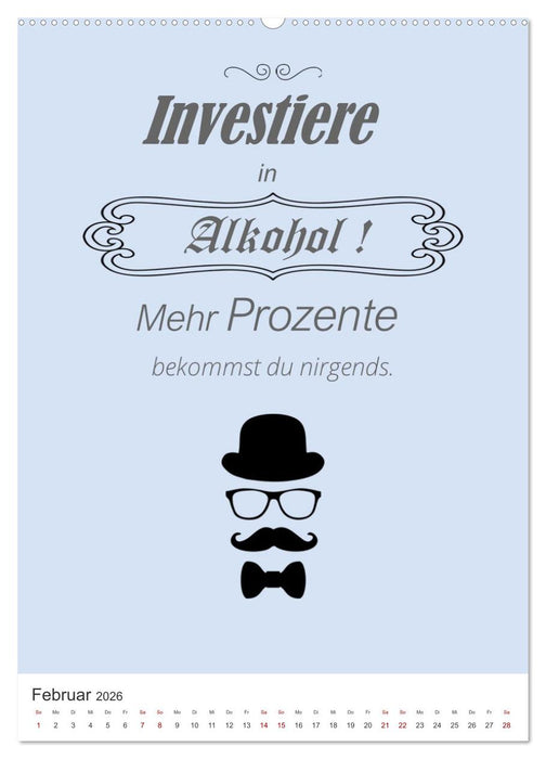 TRINKSPRÜCHE rund um Bier, Wein und Co. … (CALVENDO Premium Wandkalender 2026)