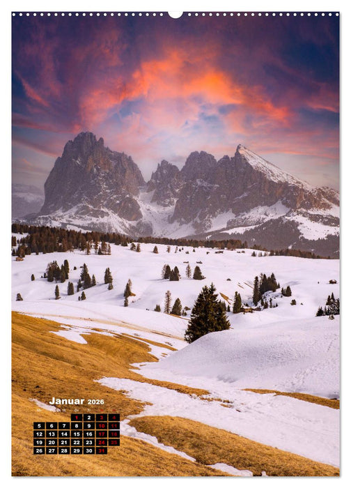 Südtirol, das Wanderparadies (CALVENDO Premium Wandkalender 2026)
