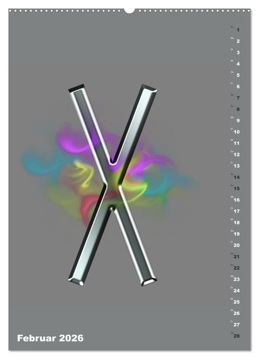 Germanische Runen (CALVENDO Premium Wandkalender 2026)