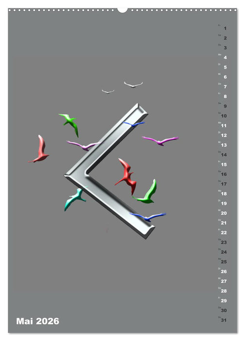 Germanische Runen (CALVENDO Premium Wandkalender 2026)