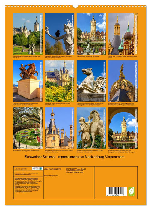 Schweriner Schloss - Impressionen aus Mecklenburg-Vorpommern (CALVENDO Premium Wandkalender 2026)