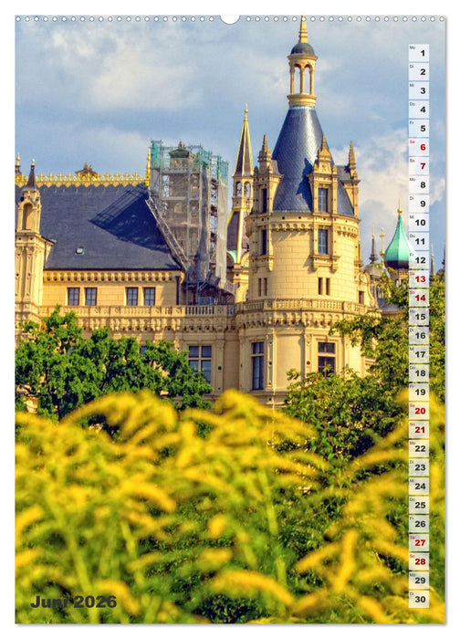 Schweriner Schloss - Impressionen aus Mecklenburg-Vorpommern (CALVENDO Premium Wandkalender 2026)