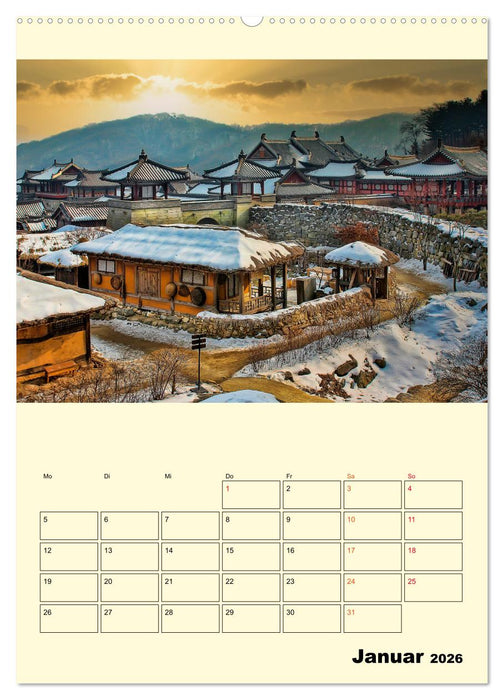 Südkorea - Tradition und Hightech (CALVENDO Wandkalender 2026)