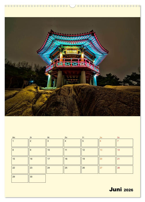 Südkorea - Tradition und Hightech (CALVENDO Wandkalender 2026)