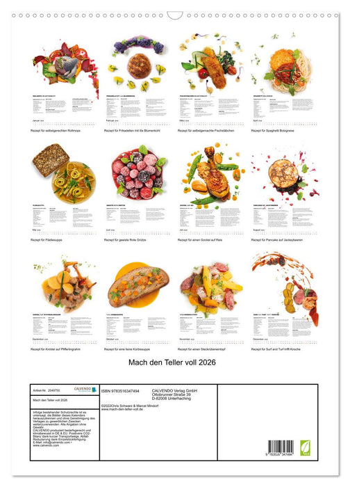 Mach den Teller voll 2026 (CALVENDO Wandkalender 2026)