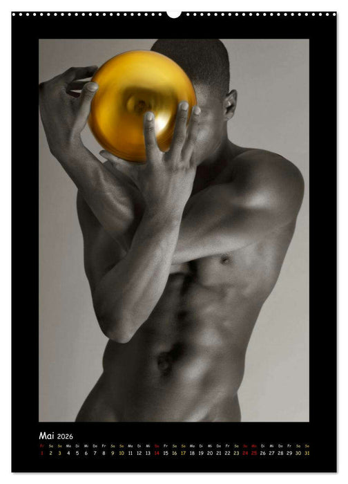 Golden Ball Männerakte exquisit (CALVENDO Premium Wandkalender 2026)