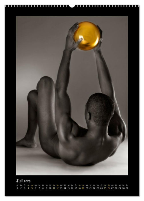 Golden Ball Männerakte exquisit (CALVENDO Premium Wandkalender 2026)
