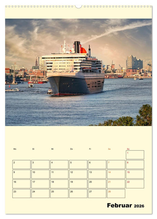 Kreuzfahrtschiffe - die Welt ist dein Ziel (CALVENDO Wandkalender 2026)
