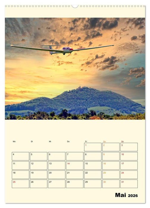 Segelfliegen - dem Himmel ganz nah (CALVENDO Wandkalender 2026)