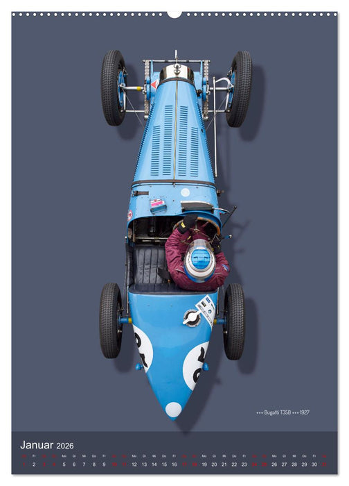 Legenden des Rennsports, Historic Grand Prix Cars 1925-1960 (CALVENDO Premium Wandkalender 2026)