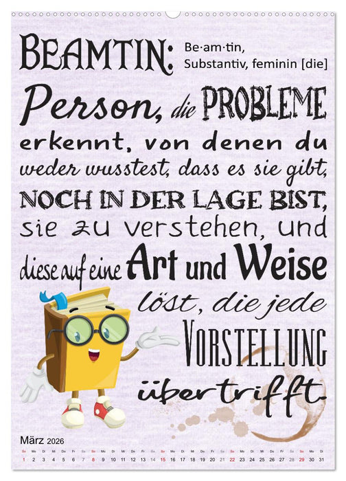 Beamten-Sprüche (CALVENDO Premium Wandkalender 2026)