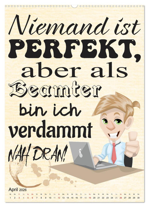 Beamten-Sprüche (CALVENDO Premium Wandkalender 2026)