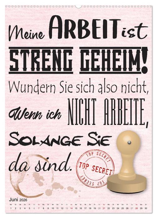 Beamten-Sprüche (CALVENDO Premium Wandkalender 2026)