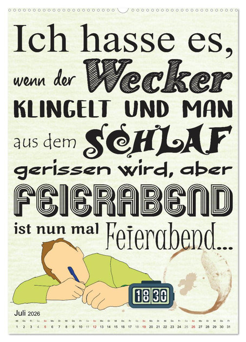 Beamten-Sprüche (CALVENDO Premium Wandkalender 2026)