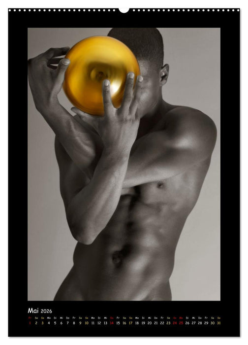 Golden Ball Männerakte exquisit (CALVENDO Wandkalender 2026)