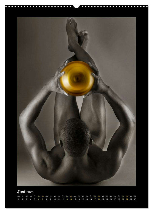 Golden Ball Männerakte exquisit (CALVENDO Wandkalender 2026)