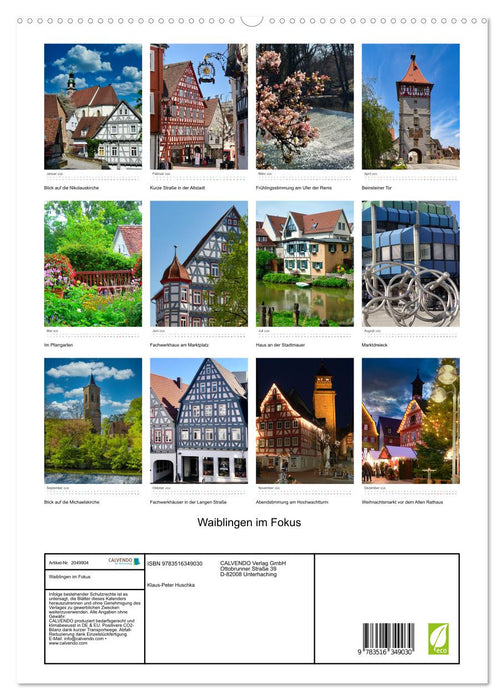 Waiblingen im Fokus (CALVENDO Premium Wandkalender 2026)