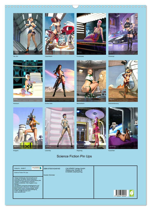 Science Fiction Pin Ups (CALVENDO Wandkalender 2026)