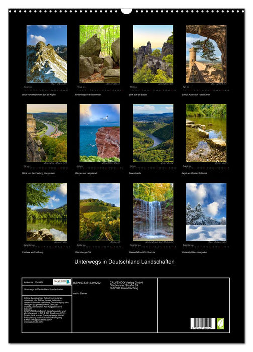 Unterwegs in Deutschland Landschaften (CALVENDO Wandkalender 2026)