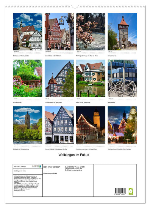 Waiblingen im Fokus (CALVENDO Wandkalender 2026)