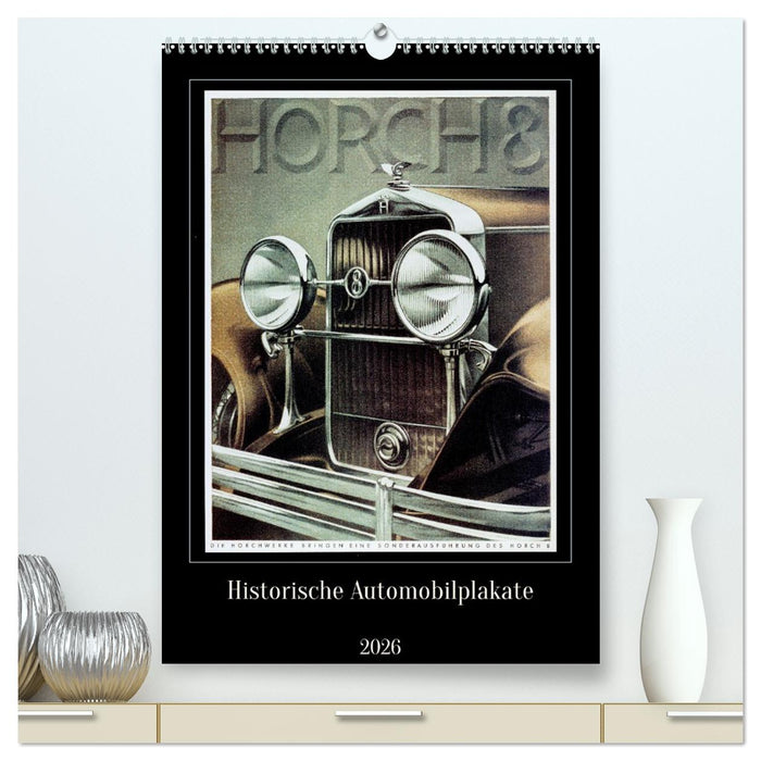 Historische Automobilplakate (CALVENDO Premium Wandkalender 2026)