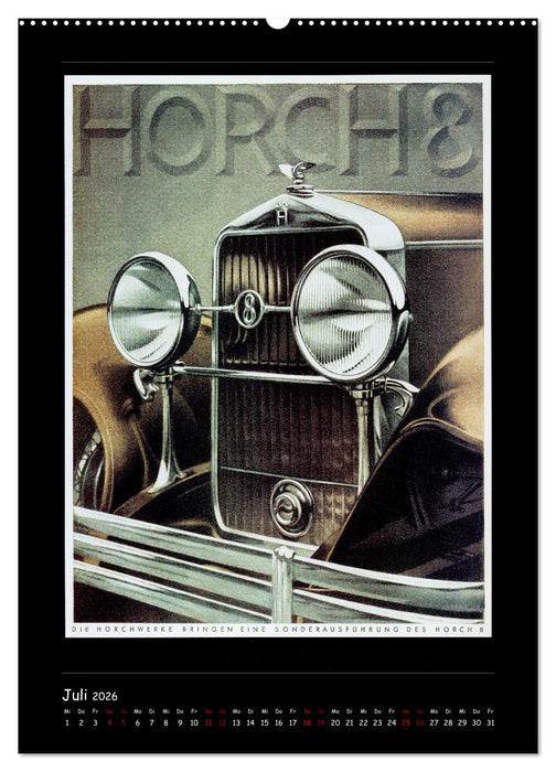 Historische Automobilplakate (CALVENDO Premium Wandkalender 2026)