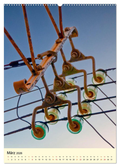 Strommasten - Autobahnen für den Strom (CALVENDO Wandkalender 2026)
