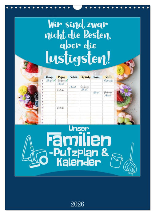 Unser Familien-Putzplan & Kalender 2026 (CALVENDO Wandkalender 2026)