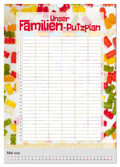 Unser Familien-Putzplan & Kalender 2026 (CALVENDO Wandkalender 2026)
