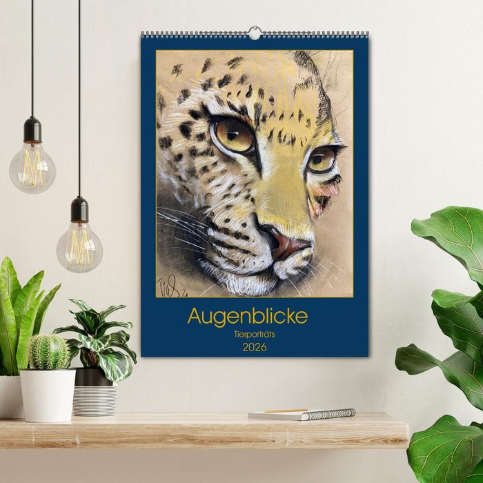 Augenblicke - Tierporträts (CALVENDO Wandkalender 2026)
