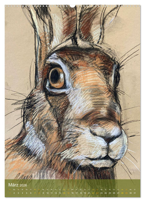 Augenblicke - Tierporträts (CALVENDO Wandkalender 2026)
