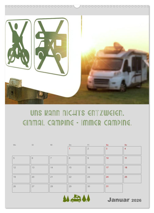 Caravaning - Camping auf vier Rädern (CALVENDO Wandkalender 2026)
