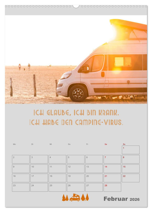 Caravaning - Camping auf vier Rädern (CALVENDO Wandkalender 2026)