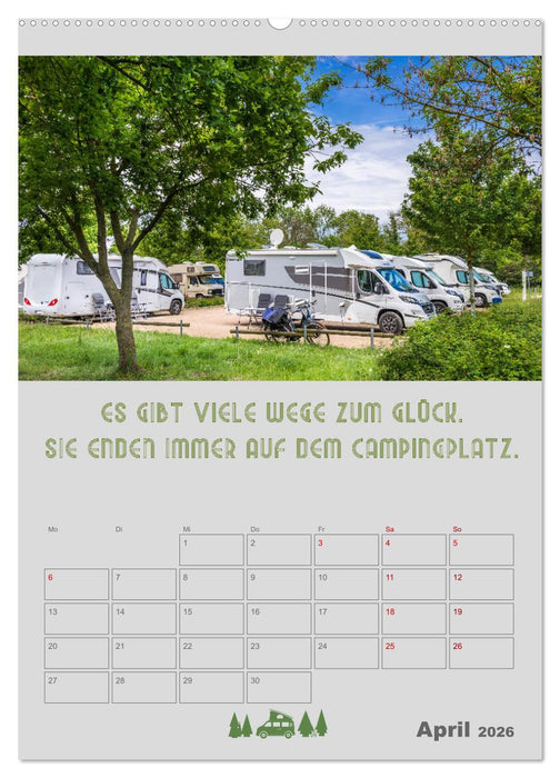 Caravaning - Camping auf vier Rädern (CALVENDO Wandkalender 2026)