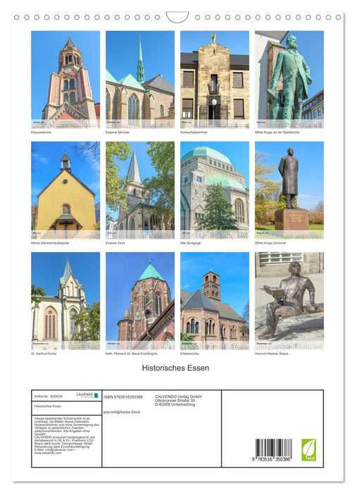 Historisches Essen (CALVENDO Wandkalender 2026)