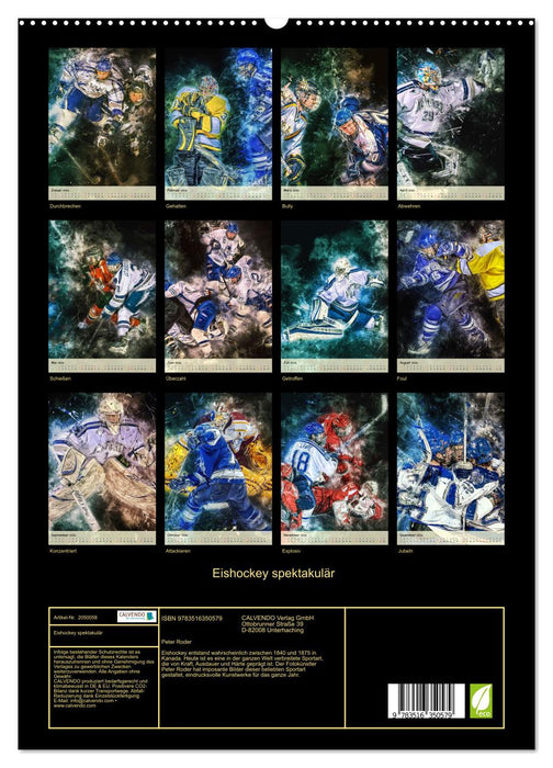 Eishockey spektakulär (CALVENDO Premium Wandkalender 2026)