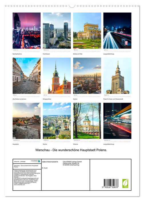 Warschau - Die wunderschöne Hauptstadt Polens. (CALVENDO Premium Wandkalender 2026)