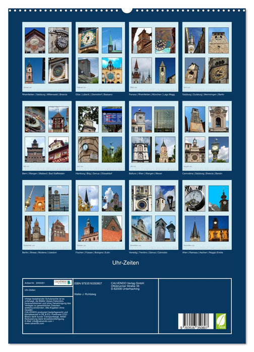 Uhr-Zeiten (CALVENDO Premium Wandkalender 2026)