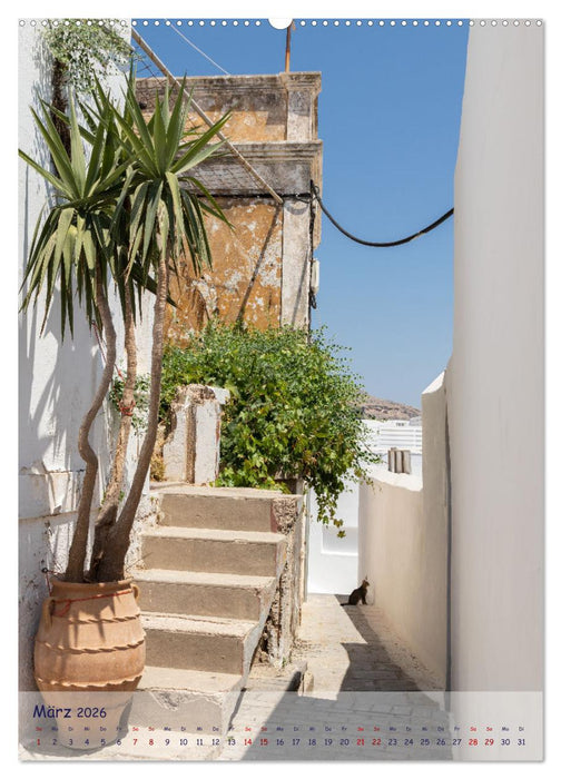 Ein Streifzug durch die Gassen der Insel Rhodos (CALVENDO Wandkalender 2026)