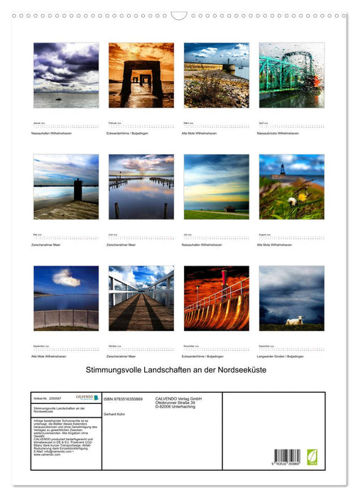 Stimmungsvolle Landschaften an der Nordseeküste (CALVENDO Wandkalender 2026)