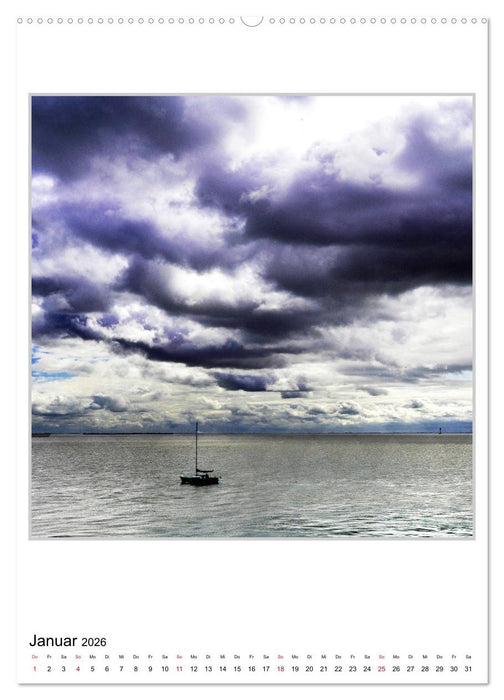 Stimmungsvolle Landschaften an der Nordseeküste (CALVENDO Wandkalender 2026)