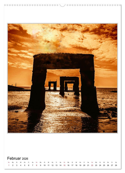 Stimmungsvolle Landschaften an der Nordseeküste (CALVENDO Wandkalender 2026)