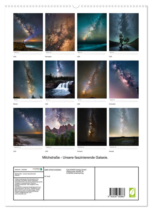 Milchstraße - Unsere faszinierende Galaxie. (CALVENDO Premium Wandkalender 2026)