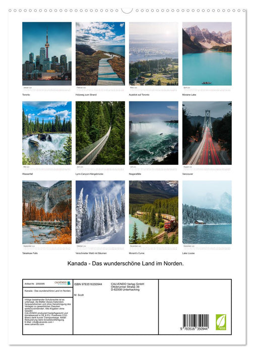 Kanada - Das wunderschöne Land im Norden. (CALVENDO Premium Wandkalender 2026)