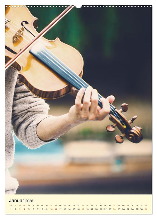 Die Geige meine Liebe (CALVENDO Wandkalender 2026)