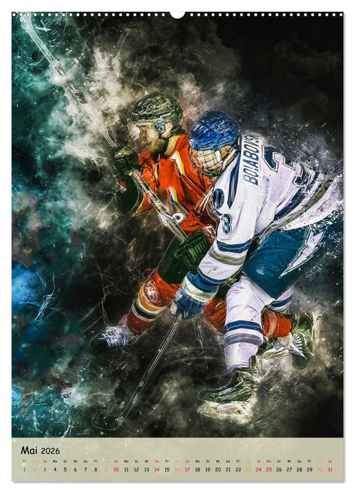 Eishockey spektakulär (CALVENDO Wandkalender 2026)