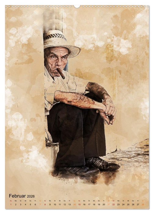 Cuba Retro Kalender (CALVENDO Premium Wandkalender 2026)