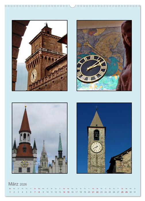 Uhr-Zeiten (CALVENDO Wandkalender 2026)