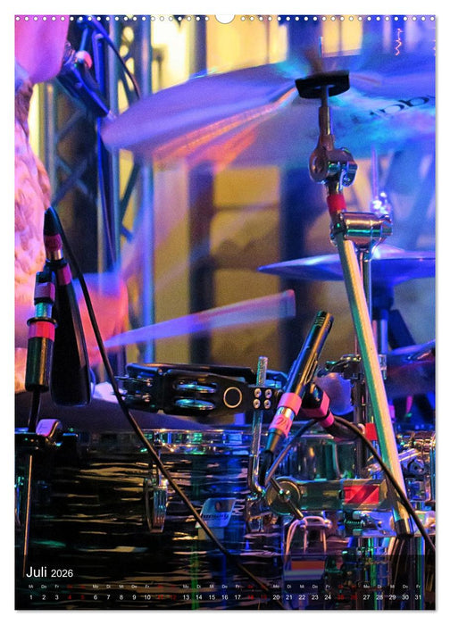 Schlagzeug in Concert (CALVENDO Premium Wandkalender 2026)